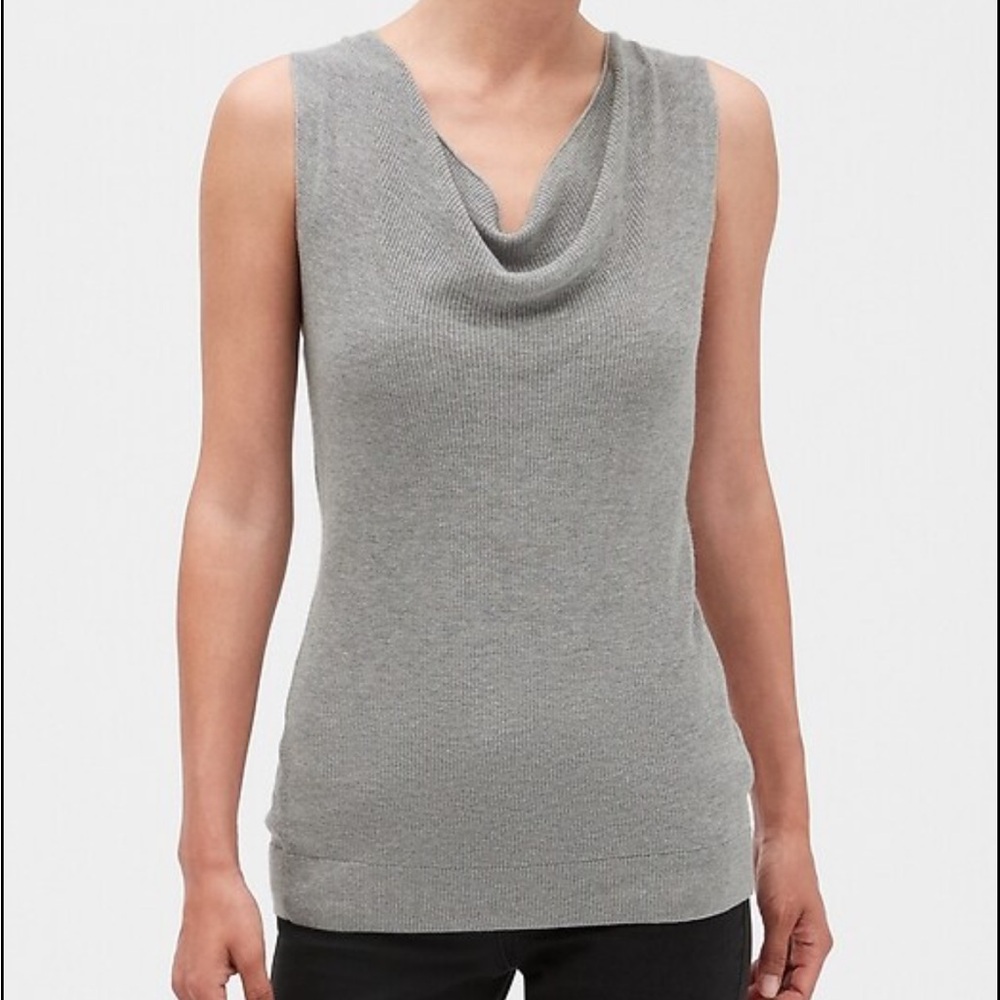 Banana Republic Cowl Neck Sweater Tank size small - Picture 2 of 6